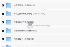 猿辅导初中数学全国通用视频课程合集