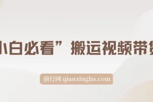 小白搬运视频带货玩法：不限流、不封号的自然流策略