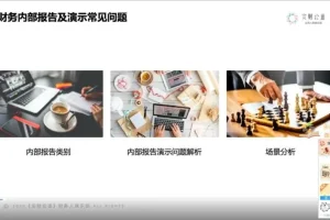 财务PPT汇报实战：安财体系年终总结与案例课程