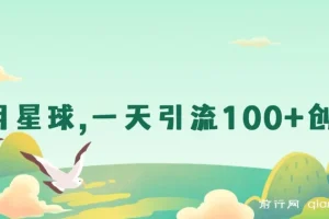 星球引流：日获100+创业粉实操项目