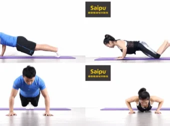 健身训练标准动作教学GIF合集：背腹肩臂腿臀胸与普拉提