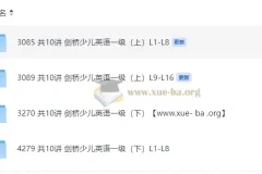 剑桥少儿英语一级（上下册）课程