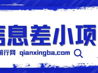 新手可玩赚的信息差小项目：项目原理与操作流程全套工具介绍