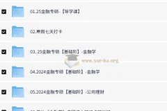 2025掌成金融学考研课程