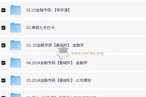 2025掌成金融学考研课程