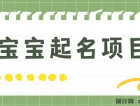 宝宝起名项目：零基础躺赚月入9000+