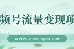 视频号流量变现项目：简单易上手的小而美收益玩法