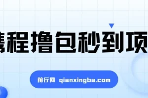 携程撸包秒到项目：单机收益可观的手动操作项目