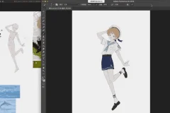 水水子小男孩团练PS[起草+线稿+铺色]教程