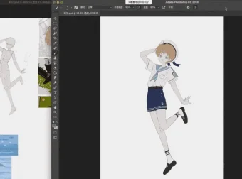 水水子小男孩团练PS[起草+线稿+铺色]教程