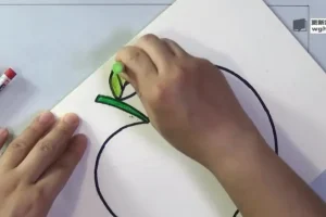 7天学会亮彩蜡笔儿童画教程：零基础儿童趣味启蒙课程