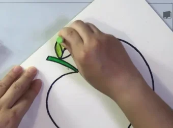 7天学会亮彩蜡笔儿童画教程：零基础儿童趣味启蒙课程