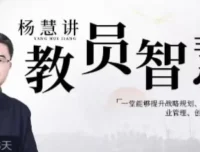 杨慧：讲教员的智慧，提升战略规划等能力的企业管理课程