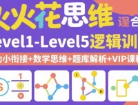 火花思维课程合集：Level1 – Level5逻辑训练（幼小衔接+数学思维+题库解析+VIP课程）