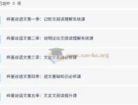 梓墨说语文：初中语文系列课 (1-5季)