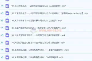 小恒学长Ernesto《绝杀现代文》系统课