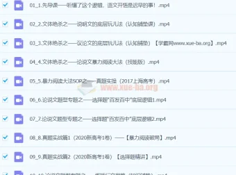 小恒学长Ernesto《绝杀现代文》系统课