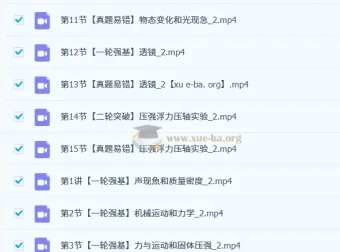 2025初三中考物理：杨萌物理春季上S课程