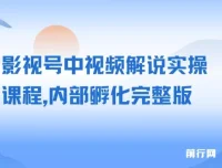 影视号中视频解说实操内部孵化完整版课程