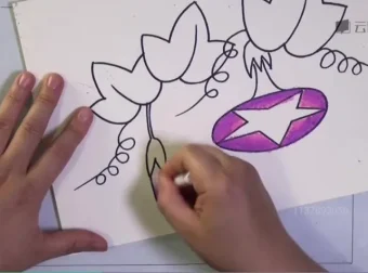 《儿童蜡笔画入门13课：水果花卉轻松学》：趣味绘画教程