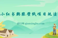 小红书膨胀壁纸项目：女生钟爱的0门槛玩法