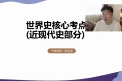 2024高考历史张志浩一轮二轮全程提分课程