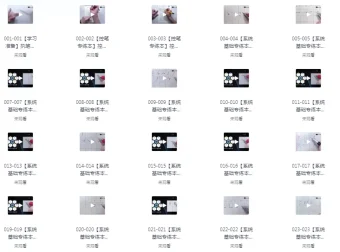 最用心全面的VIP硬笔书法课程（250课）：手把手教学，附可打印控笔素材