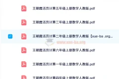 2024秋王朝霞小学数学活页计算