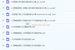 杨萌初二物理2024 S寒春班课程