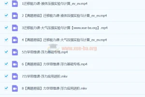 杨萌初二物理2024 S寒春班课程