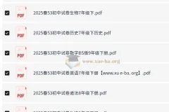 53科学备考：2025春初中各科模拟试卷