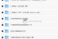 雪梨老师2025版英语课程合集（自然拼读+音标+发音+新概念1 – 2+语法）