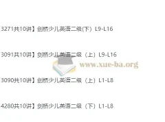 裴军芳主讲剑桥少儿英语二级（上、下册全）40讲课程