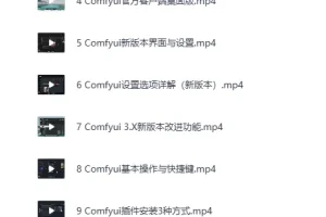 B站精品课：CG迷李辰《全面掌握Comfyui系统教程》