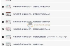 2026考研英语：唐迟阅读方法论课程