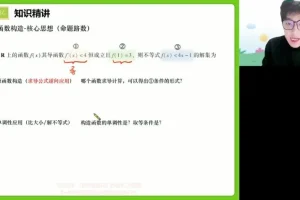 张磊高二数学寒假班：导数+计数原理精讲课程
