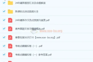 2024高三高考陈瑞春语文点睛班