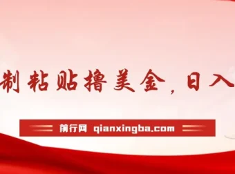 AI复制粘贴撸美金项目：小白无脑操作，日入可达400刀