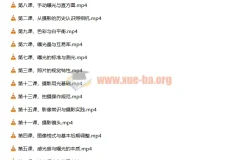 赵钢摄影基础研习班影音制作教程