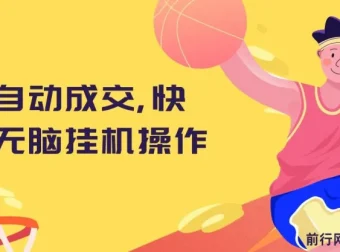 快手全自动成交挂机项目：小白轻松上手操作