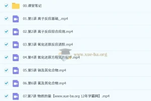 2025 – 2026年王瑾高一化学秋季班