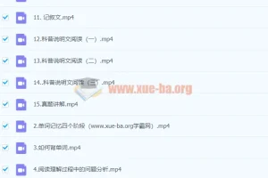 新东方中考英语阅读理解15天快速提分训练营：王冰主讲视频教程