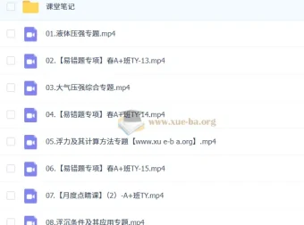 2024 – 2025刘怡作业帮初二物理A+四季课程