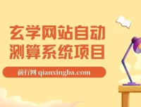 玄学网站自动测算系统项目：搭建教程与运营指南