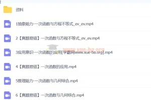 朱韬数学：2024初二数学寒春班（A+人教版）