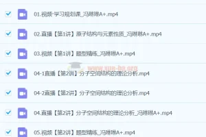 冯琳琳2024高二化学A+春季班课程