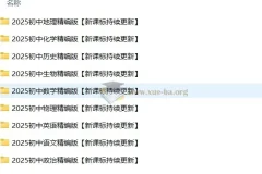 2025年初中九门学科高清无水印精编资料整理包（新课标持续更新）