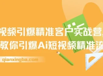 AI+短视频引爆精准客户实战营：掌握短视频精准流量密码