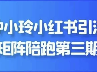 钟小玲小红书引流矩阵陪跑第三期课程