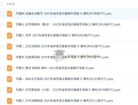 2025年高考语文二轮专项复习课件